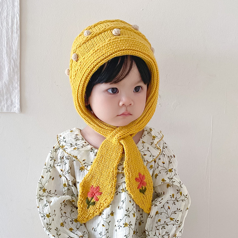 Enfants Unisexe Style Simple Fleur Bonnet De Laine display picture 7