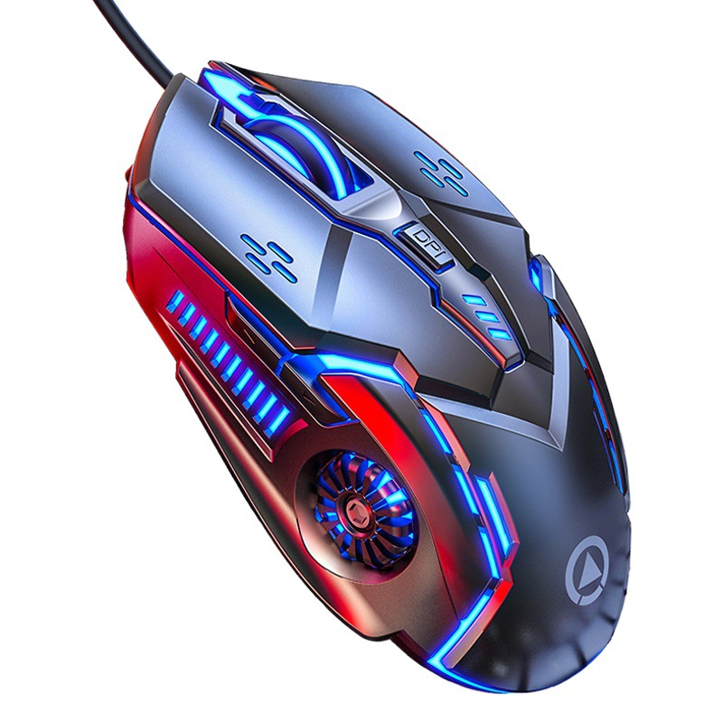 Silver Eagle G5 Silent Wired Mouse with Lighting for Gaming and E-Sports, Mechanical Computer Accessories, Private Model for Cross-Border Amazon Wholesale