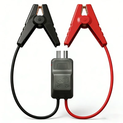 12V Car Emergency Start-Up Smart Car on the line of fire
