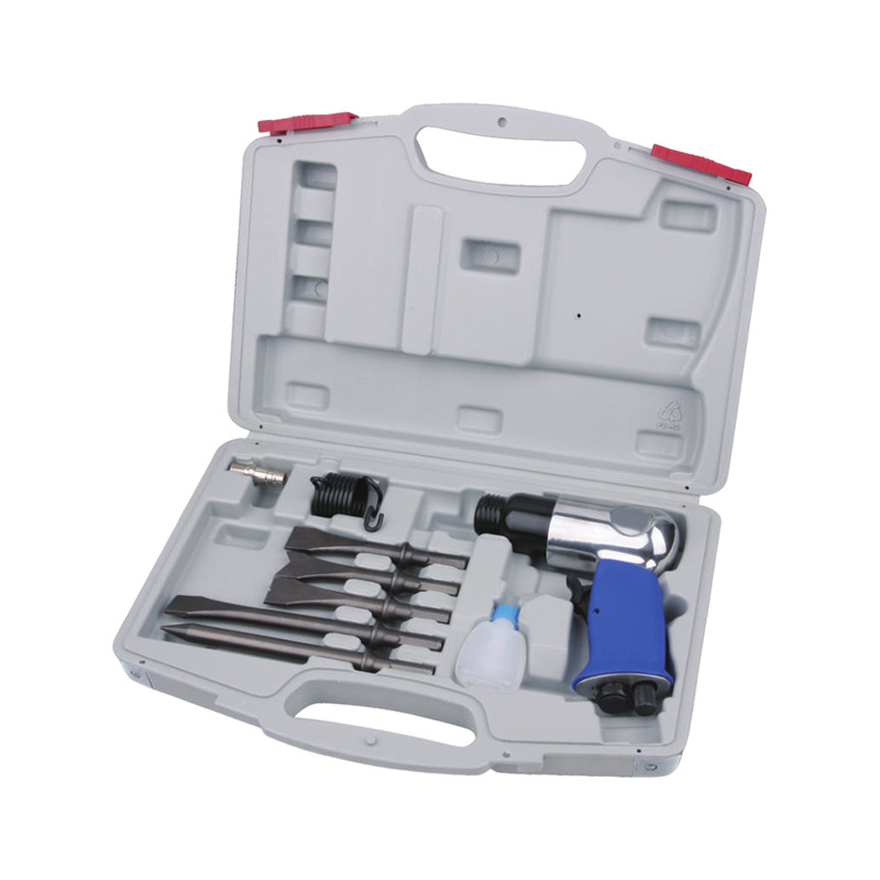 Pala de aire WF-007G personalizada transfronteriza Pala de gas Pico de eliminación de óxido 150mm Pala neumatica 10 piezas Juego de herramientas de reparación de automóviles