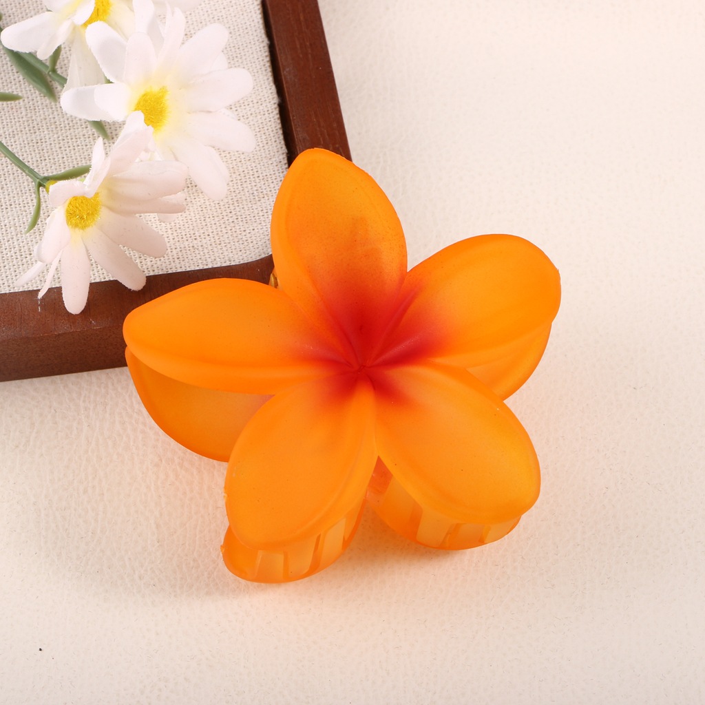 Pinza para el Cabello Acrílica con Diseño Floral Elegante