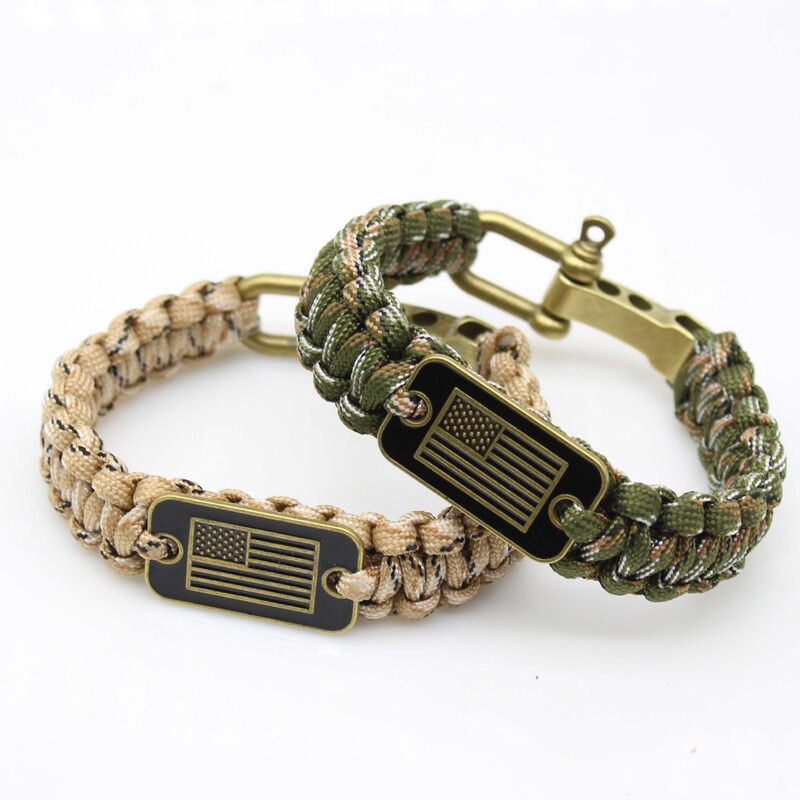 Paracord Bracelet Dog Tag Logo Survival Paracord Wristband Zinc Alloy Adjustable Buckle Flag Paracord Woven Bracelet Handmade Paracord Bracelet Dog Tag Logo Survival Paracord Wristband Zinc Alloy Adjustable Buckle Flag Paracord Woven Bracelet Handmade