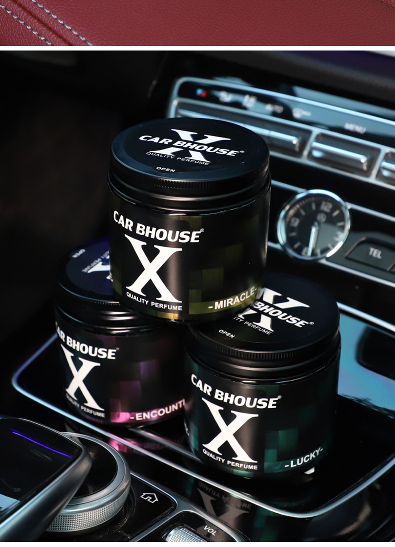 Cross-Border English Version of Car Balm X Balm Car Solid Aromatherapy Fragrance Air Freshener Long-Lasting Light Fragrance