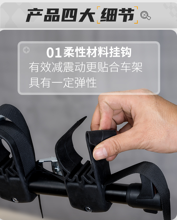 Car rear bicycle rack, single-arm bicycle rack, suspension bicycle rack, American-style plug-in bicycle rack