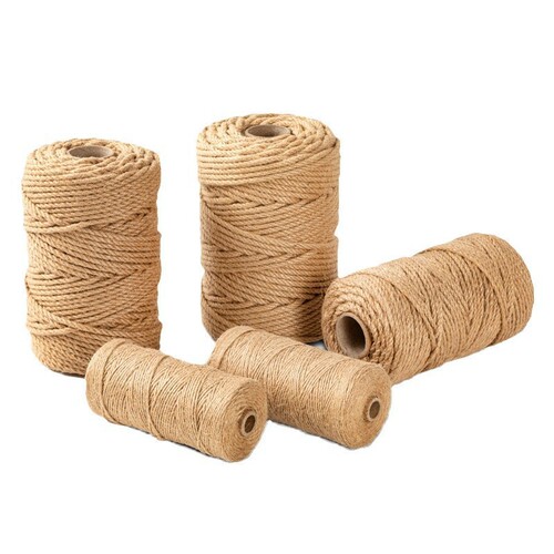 Retro decorative hemp rope for bundling, available in thick and thin varieties—perfect for hang tags, cat-claw designs, and crafting projects at kindergarten!