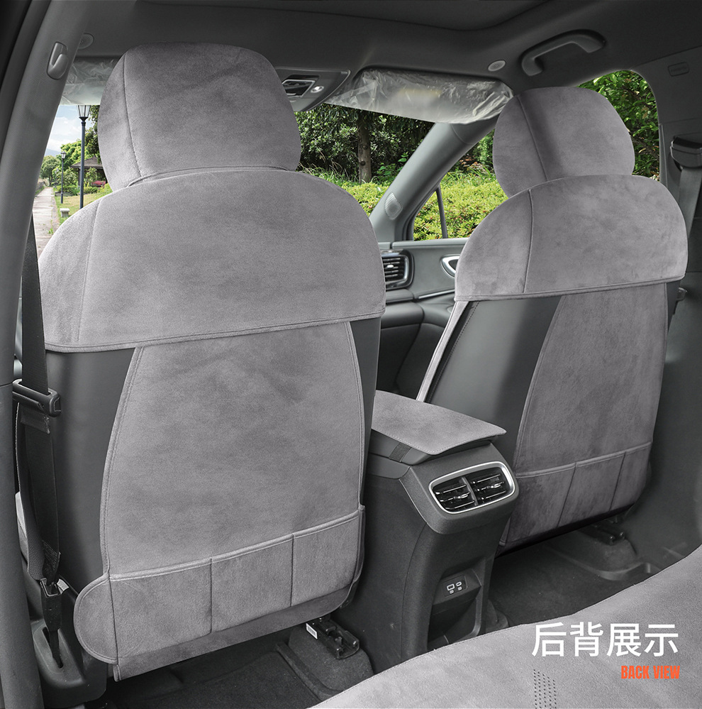 Byd Hiace 05Dmi Special Car Seat Cushion, Universal Seat Cover for All Seasons, Suede Leather Ventilated Saddle Cushion Seat Cover