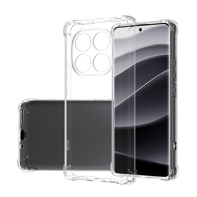 适用小米POCO M8PRO手机壳四角透明TPU壳红米Turbo5MAX防摔保护套
