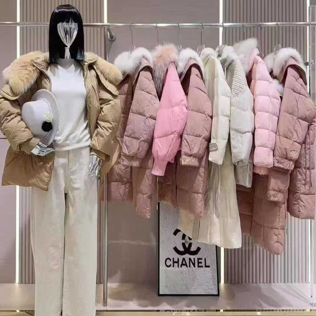 奢华皮草鹅绒服·25冬高级富贵大方保暖外套专柜撤柜女装尾货批发
