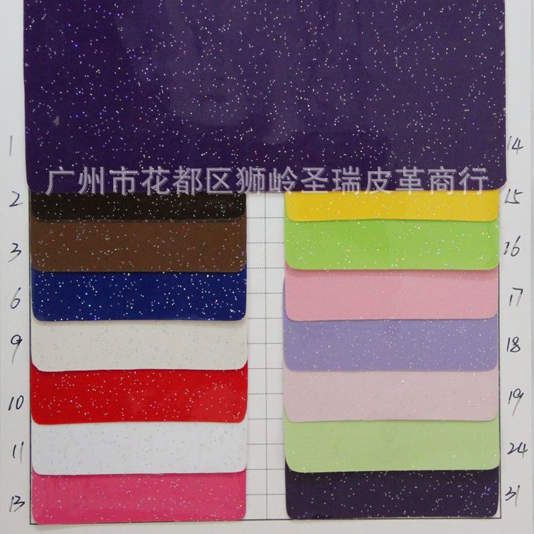 厂家现货批发人造革 PVC珠光光胶皮革面料 闪粉光胶SR-216