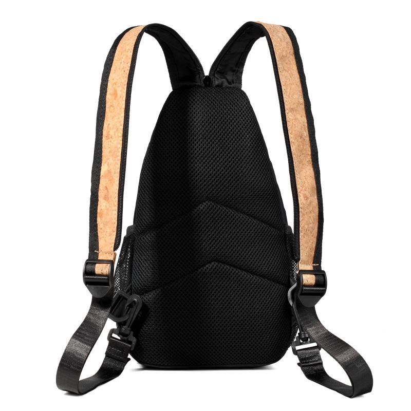 Artistic cork, geometric diamond checkered dual-purpose chest bag for men women, multifunctional, fashionable,_voghion.com