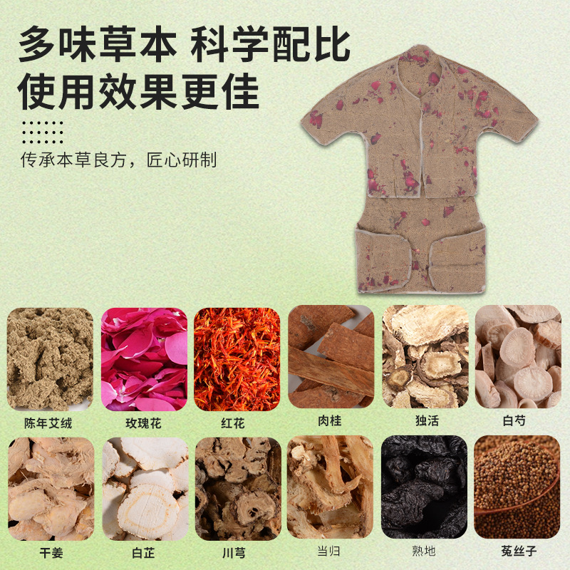 Electric Heating Moxibustion Wrap Garment for Neck Shoulder Waist and Back Warm Compress Therapy in use