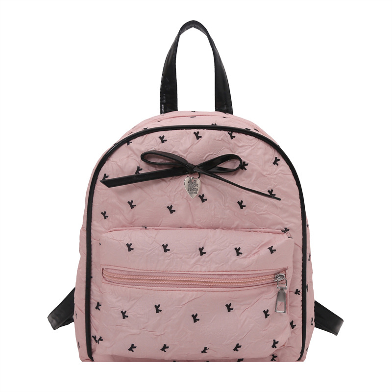 Mochila para mujer 2025 verano nuevo estilo súper fuego moda bowknot mochila portátil mochila escolar para estudiantes de gran capacidad