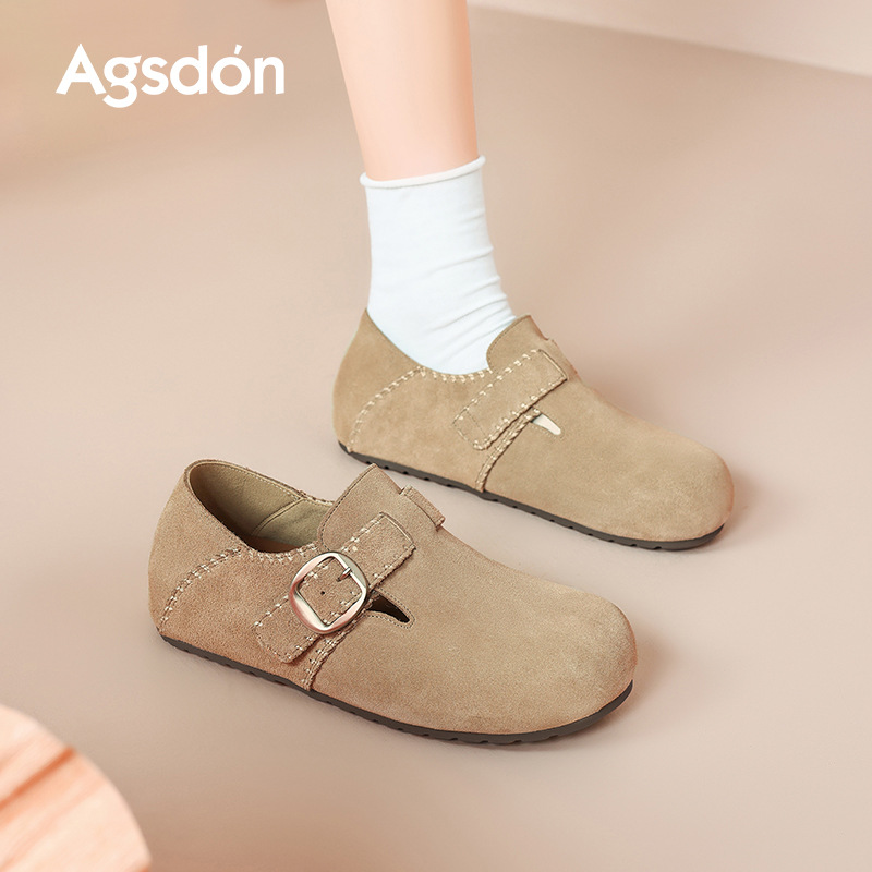 2026 nuevo otoño plano todo incluido para mujeres embarazadas dos zapatos mueller