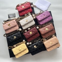 2025 夏の新しい子供の小さな香りの菱形刺繍バッグチェーンクロスボディ小さなショルダーバッグ西洋スタイルのショルダーバッグ