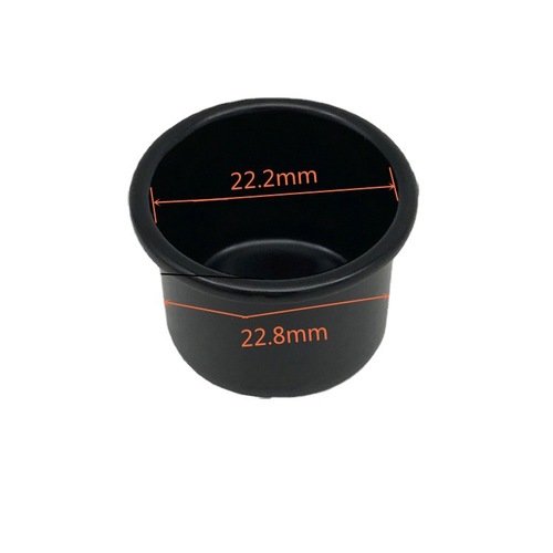 Cross-border wholesale Christmas candle cup base crafts simple ins ornaments black hardware rolled edge candle holder aluminum cup