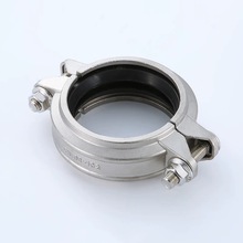 工厂直供304不锈钢 重型拷贝林卡箍 哈夫抱箍沟槽式双螺栓管道箍