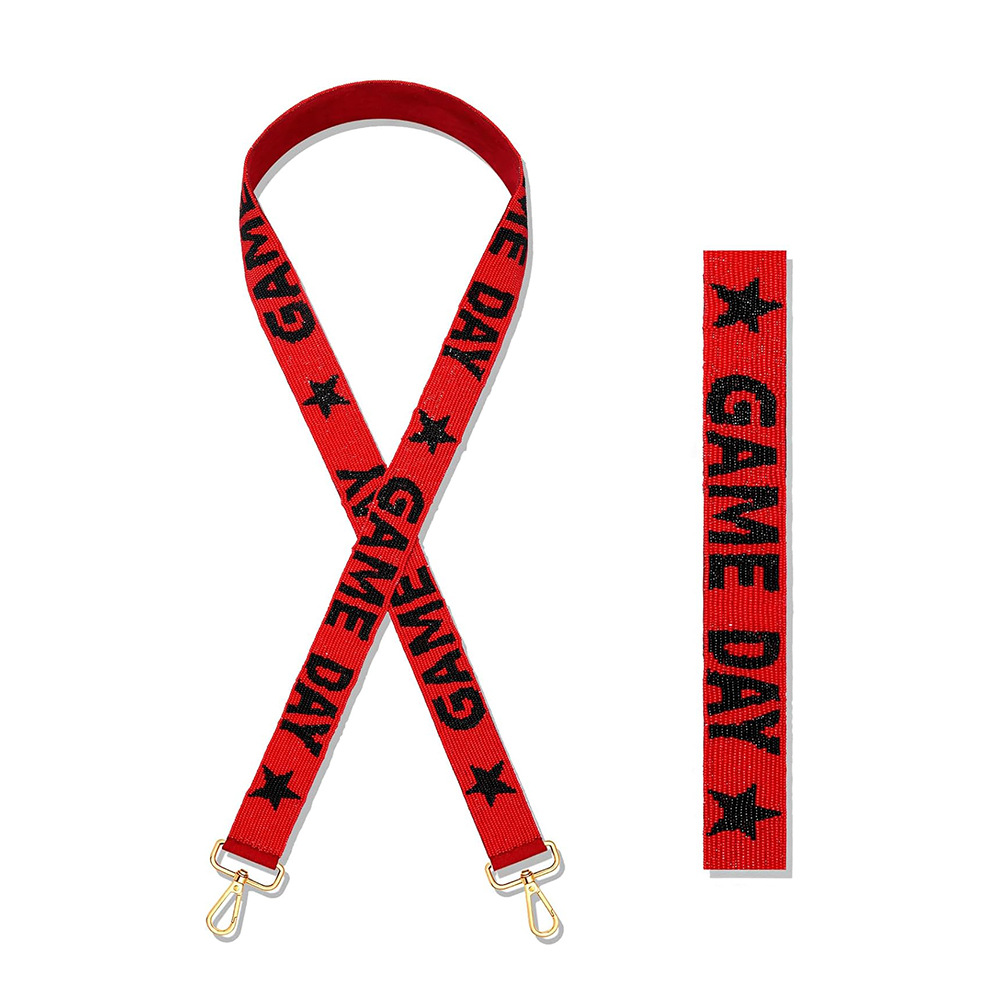 red sports straps handmade