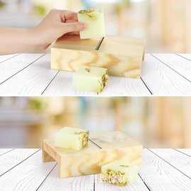 跨境木质肥皂切片器diy手工肥皂修边器精油皂修面工具分片托盘架