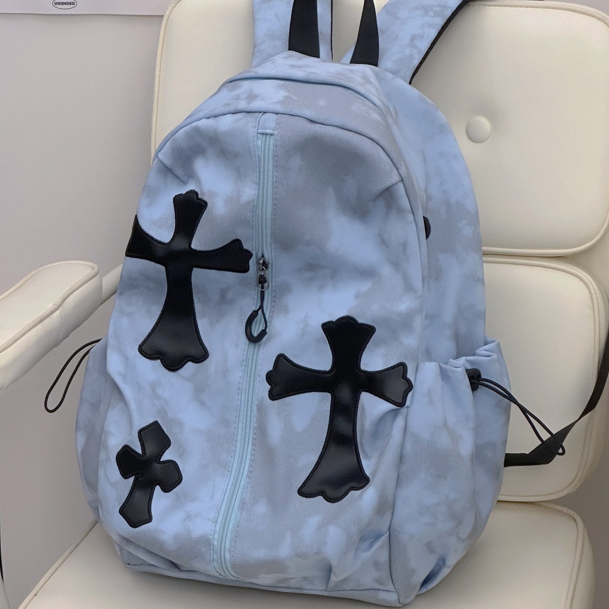 New Versatile Niche Backpack for Middle and High School Students, Large Capacity, Durable, Cross-Shaped Design, Lightweight Commuter Backpack