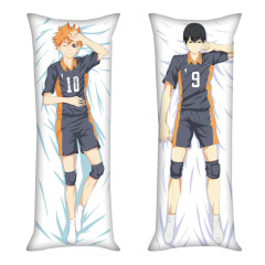 アニメ: バレーボール少年haikyu!えっ! 日向翔陽等身抱き枕150x50cm桃皮毛抱き枕カバー