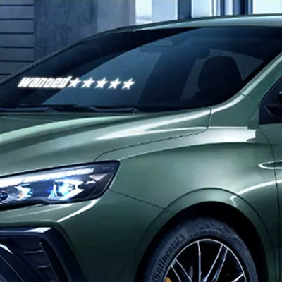 Luminous car stickers car window voice-controlled Cold light sheet