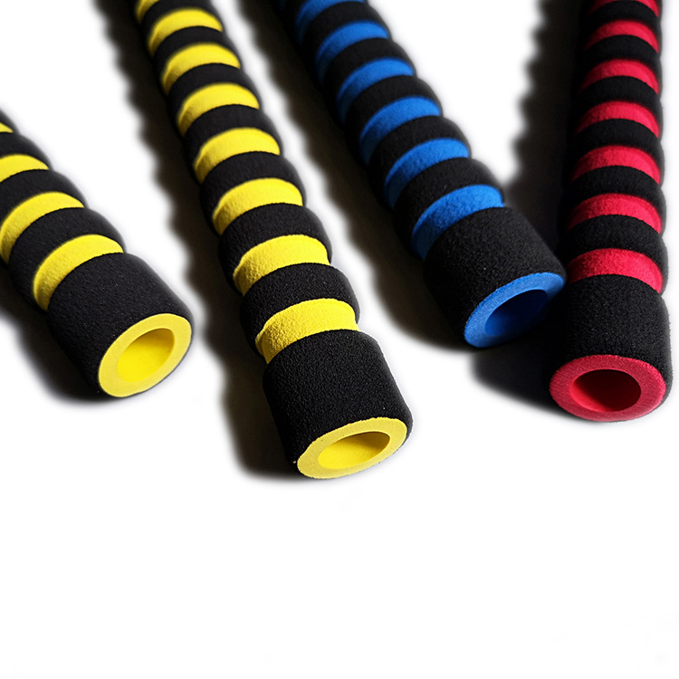 厂家双色橡塑海绵发泡管nbr狗绳泡棉手把套eva长手柄护套防滑胶管