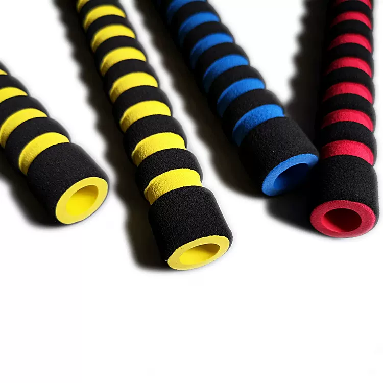 厂家双色橡塑海绵发泡管nbr狗绳泡棉手把套eva长手柄护套防滑胶管
