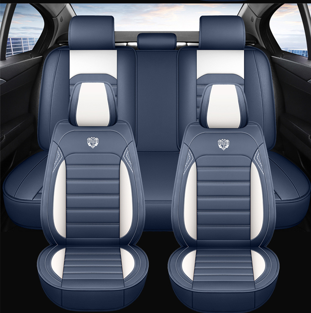 Cross-Border Amazon Car Seat Cushion, All-Season, Full Leather, Fully Covered, Wear-Resistant, Breathable, Car Interior Seat Cushion Cover