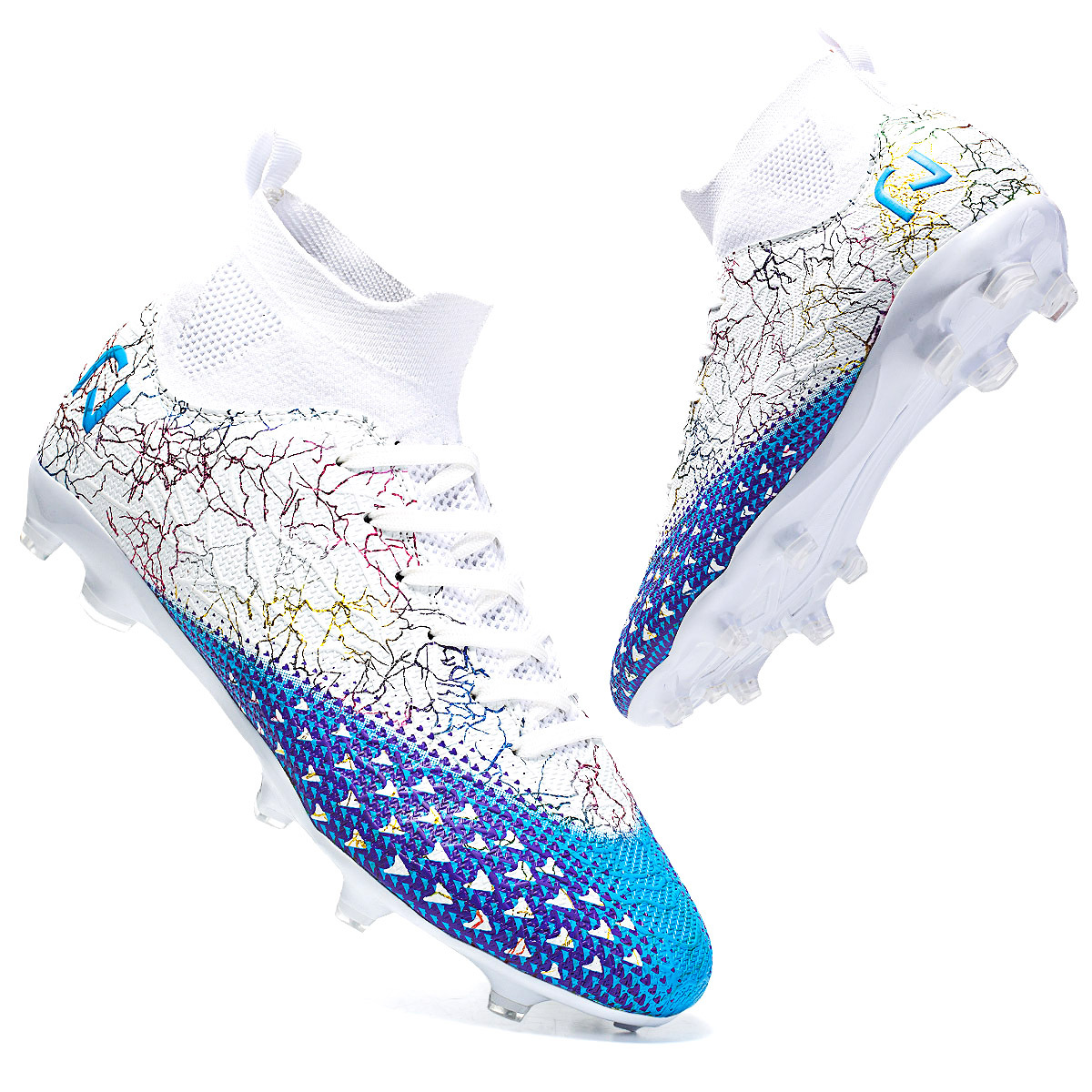 Zapatos de fútbol transfronterizos ag zapatos de clavos largos zapatos de fútbol de la Copa de Europa zapatos de fútbol profesionales para niños adultos tf zapatos de fútbol de clavos