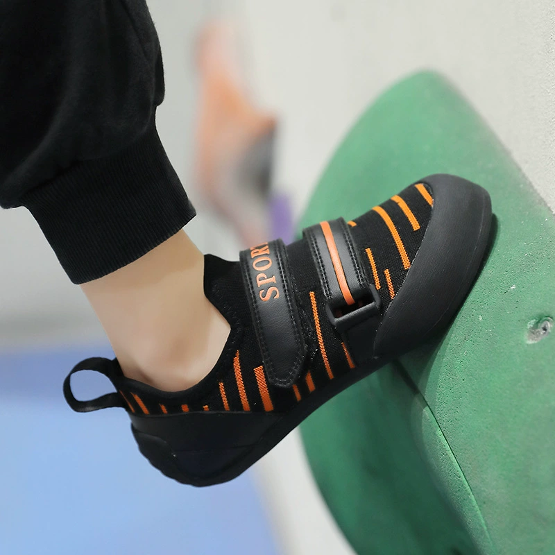 Детские ботинки для скалолазания, специализированные indoor начальная школа, начинающие мальчики и девочки, вход на улицу, крепко держат скалу
