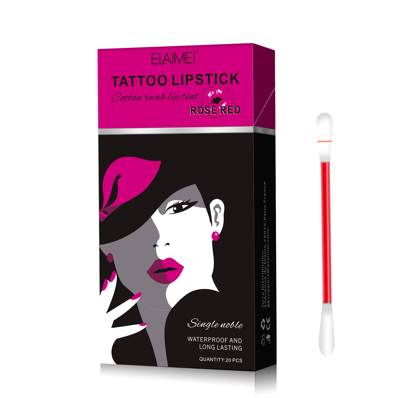(Cross-border trading), elaimei, cotton swabs, lip gloss, cigarette case, disposable lip balm, lipstick