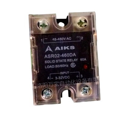 供应 AIKS 爱克斯固态继电器模块ASR02-460DA直流控交流60A