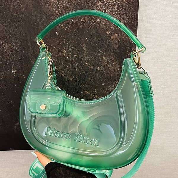 Borsa a mano elegante e alla moda da portare sotto il braccio, nuova collezione estate 2025, stile coreano, monospalla, semplice, a mezzaluna._voghion.com