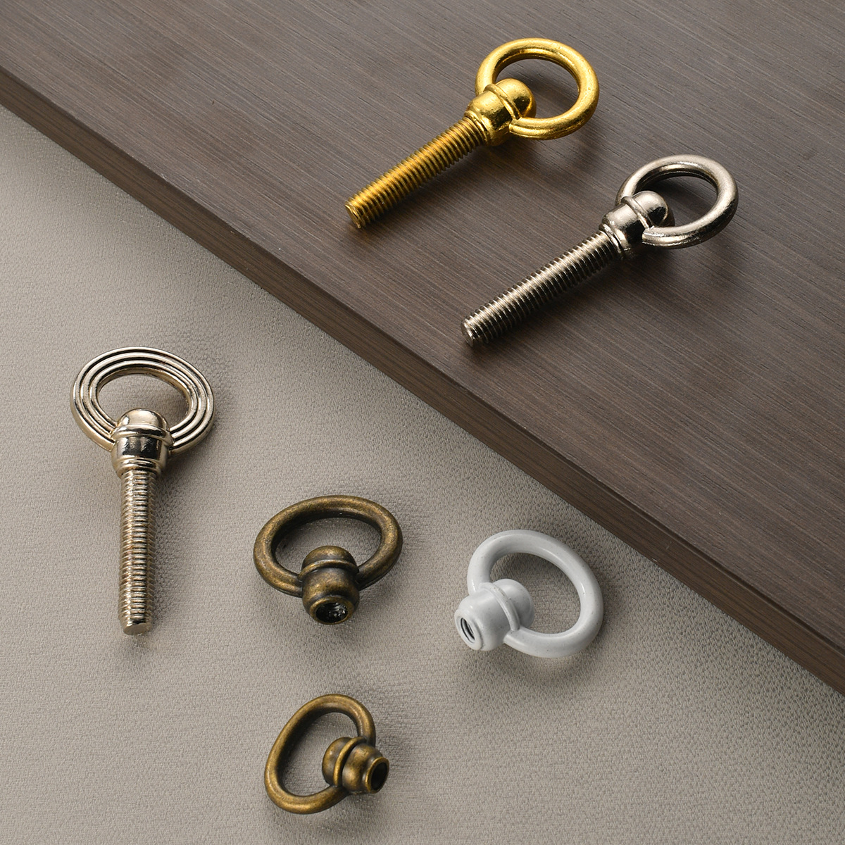 Exquisite and modern Chinese style, antique bronze-colored threaded 8mm drawer retro alloy handles for furniture and wooden boxes