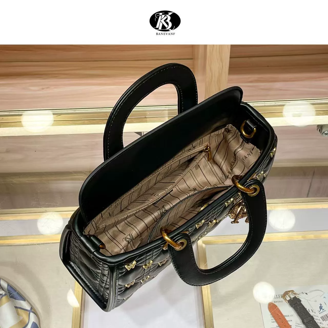 Shoulder bag, purse with diamond pattern, one-shoulder bag