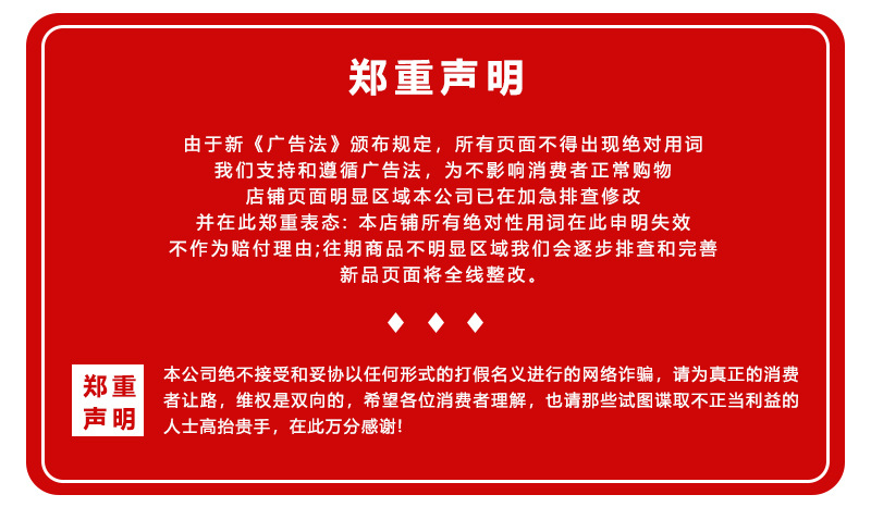 郑重声明