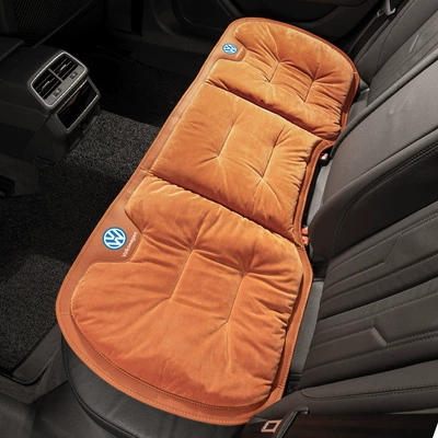 Seat cushion, seat cover – Flannel Warm Seat Cushion Modification - flannel-emma-orange-volkswagen-back-row-1-piece