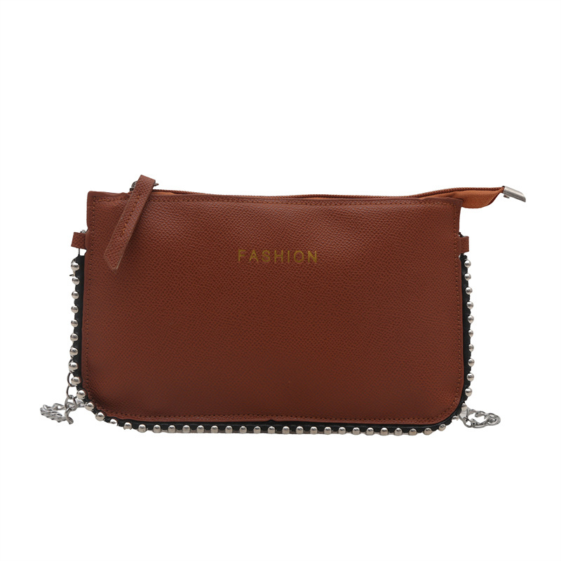 Casual coreano simple mochila personalidad bolso pequeño para mujeres 2025 primavera nueva moda perlas simple bolso de hombro