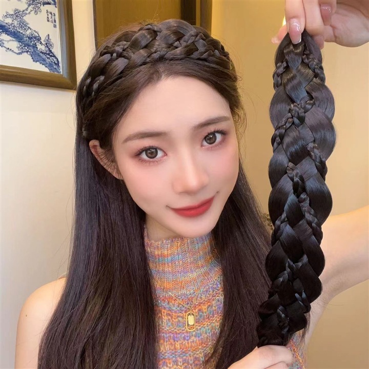 Nueva pelucina de trenza sándwich pelucina de trenza trenzada pelucina de trenza pelucina de trenza pelucina adornamiento de cabello