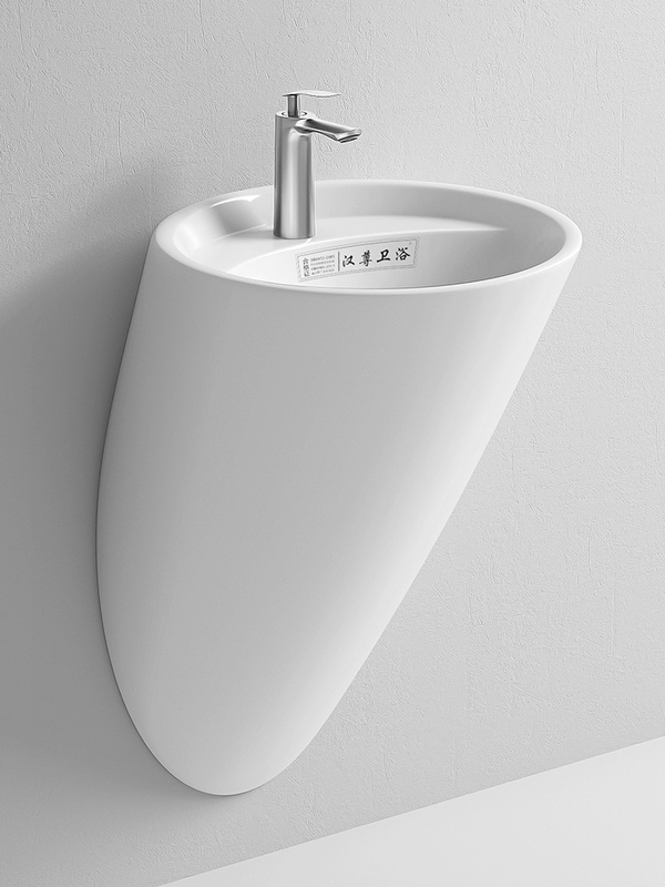✅ Wall-Mounted Washbasin Ceramic Washbasin Household Bathroom Washbasin Small Apartment Balcony Washbasin