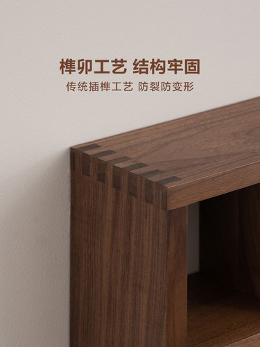 WBZ7 Fanhan black walnut Duobao Pavilion tea room storage storage wall hanging rack purple clay pot tea set display