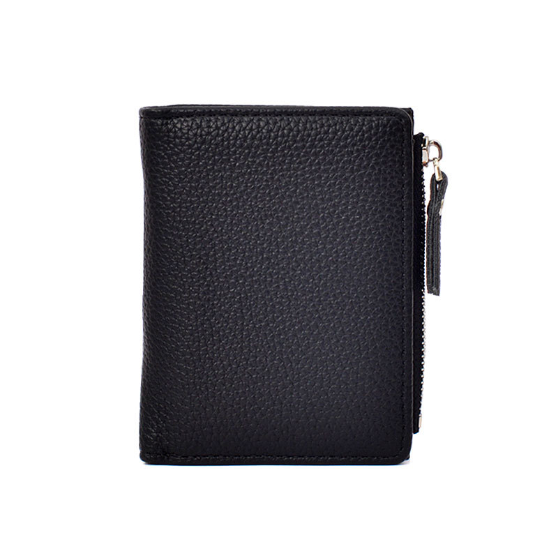 Cartera ultrafina para mujer de gran capacidad, monedero con cremallera estilo japonés