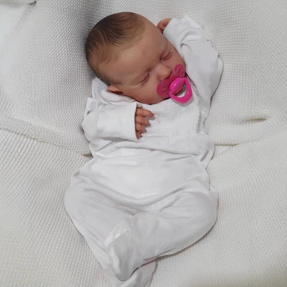 Полностью клеевая модель 19ICH Reborn Doll Loulou имитационная кукла-младенец переселение кросс-бордерные источники электронной торговли