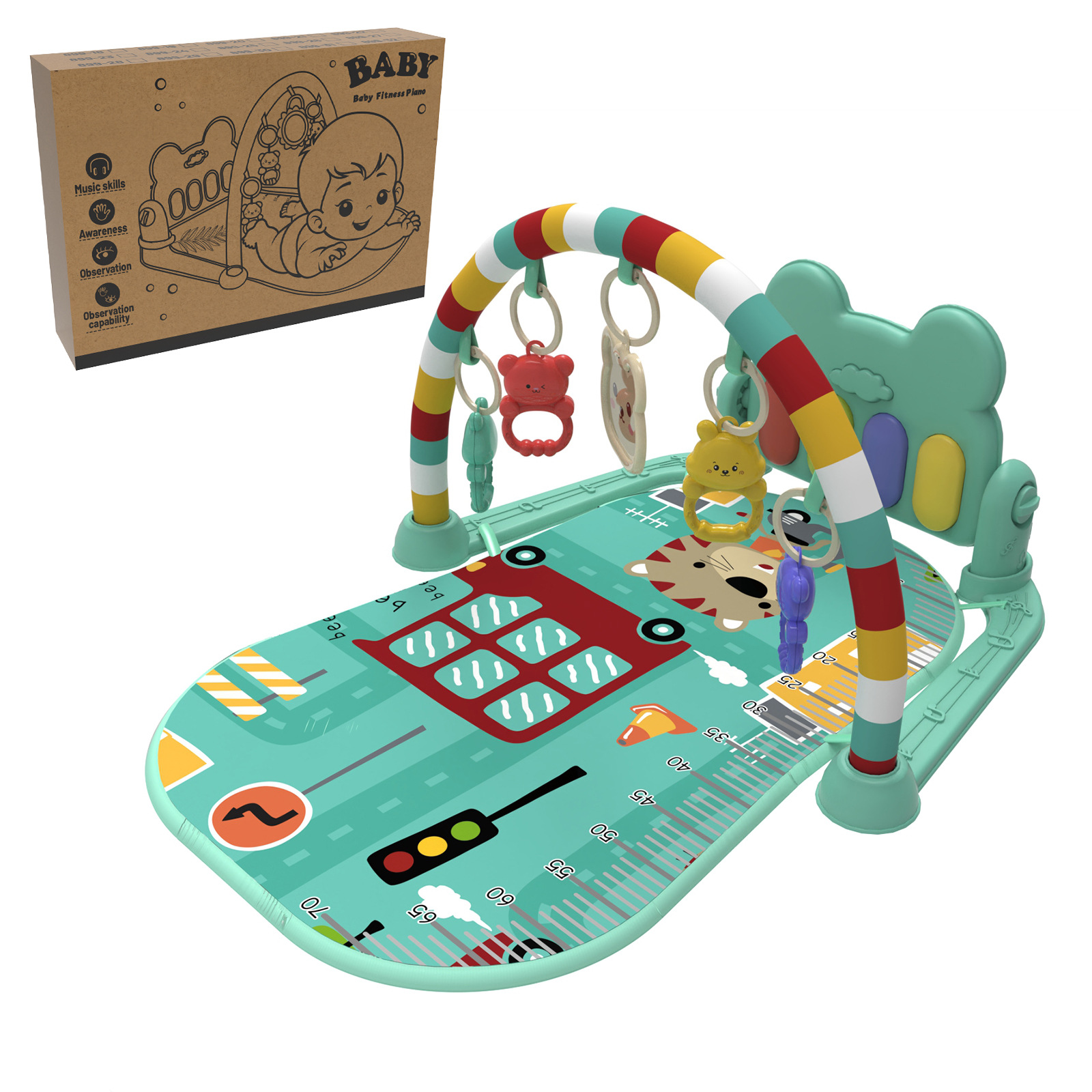 Exclusión transfronteriza para la educación temprana del bebé, música de fitness, toallita, toallita, toallita, toallita, toallita, toallita de regalo, toallita al por mayor