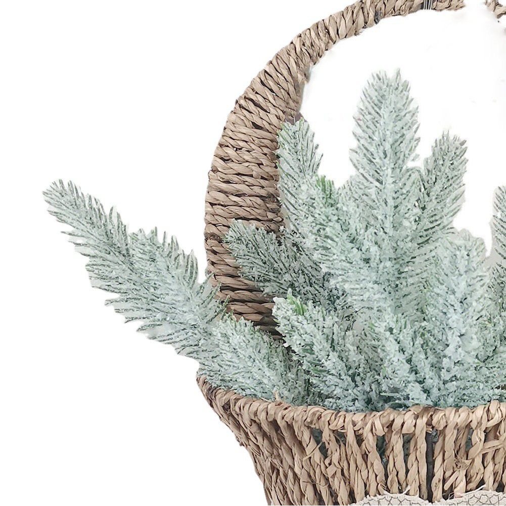 Nueva planta de simulación cedro cinco-tenedor aguja de pino accesorios de árbol de Navidad simulación tridimensional aguja de pino fábrica en stock al por mayor