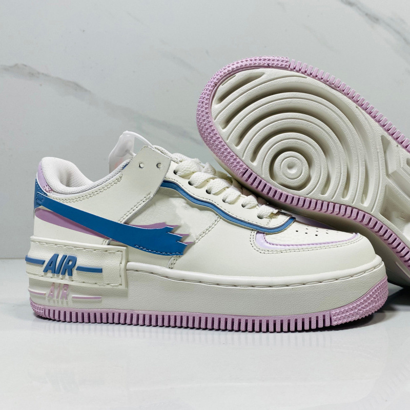 Cross-border Air Force One casual sneakers AF1 macaron thick-soled height-increasing sports shoes for women, comfortable and versatile for commuting