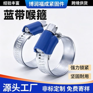 蓝带喉箍碳钢定制抱箍镀锌卡箍管箍卡扣镀锌喉箍卡箍水管抱箍