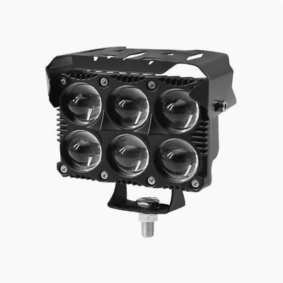Cross-border best-selling car external 6-eye spotlight, motorcycle and electric vehicle LED auxiliary light, modified headlight (Ön faralar)