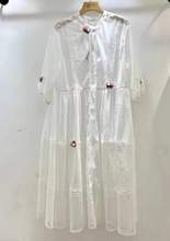 紫藤街2025夏季新女式圆领防晒连衣裙日系棉麻森系裙子宽松套头