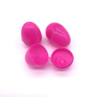 Factory direct supply Easter egg decorations open twist egg children's toys plastic eggshell cartoon simulation shell